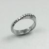 Mini Möbius Ring w/French Set Diamonds