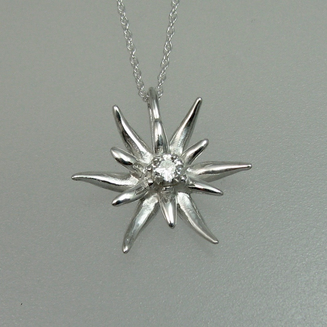 Edelweiss Pendant Large with Diamond
