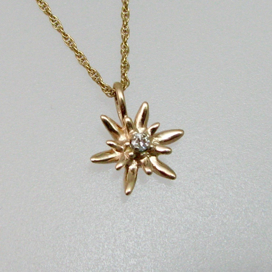 Edelweiss Pendant Small with Diamond
