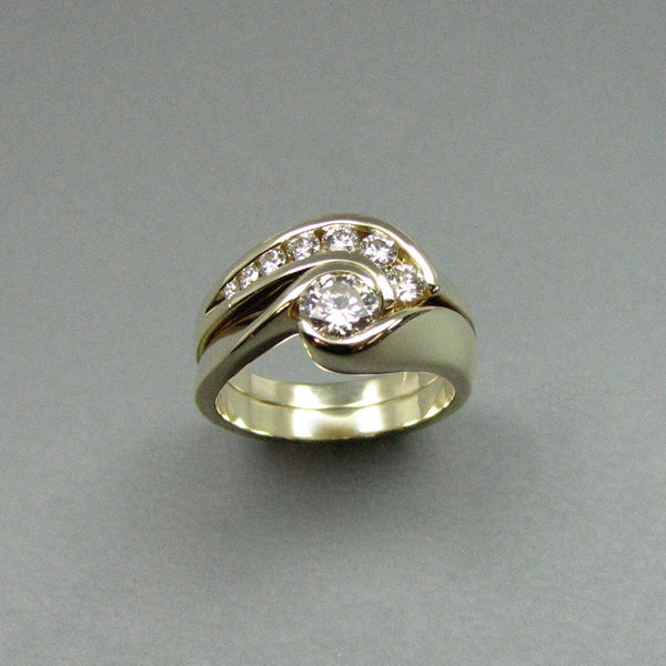 Custom Moire Bypass,Custom,custom jewelry designer,custom jewelry design, Handmade jewelry, handcrafted, fine jewelry designs, designer goldsmiths, unique jewelry designs, northwest jewelry, northwest jewelry designers, pacific northwest jewelry,