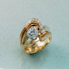 Moiré 1 and 2 Wedding Set (2 Rings)