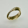Möbius Solstice Solitaire with French Set Möbius Wedding Ring