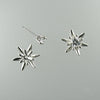 Small Edelweiss Jackets with Diamond in Sterling Silver, Edelweiss Jewelry