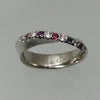 Mini Möbius Ring w/French Set Diamonds