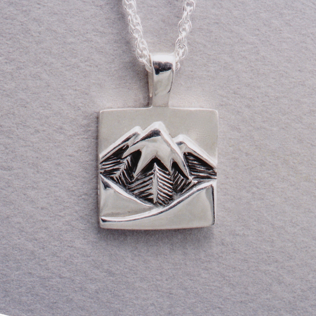 Glacier Peak Pendant, Mountain Jewelry, Cascade Jewelry, Cascade Range Jewelry, Mountain Theme Jewelry, Leavenworth Mountain Jewelry, Mountain Rings, Mountain Pendants,